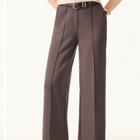 OGL Softest Spacer Knit Wrinkle-Resistant Mid Rise Straight Leg Pants Sz Medium - Picture 5 of 16